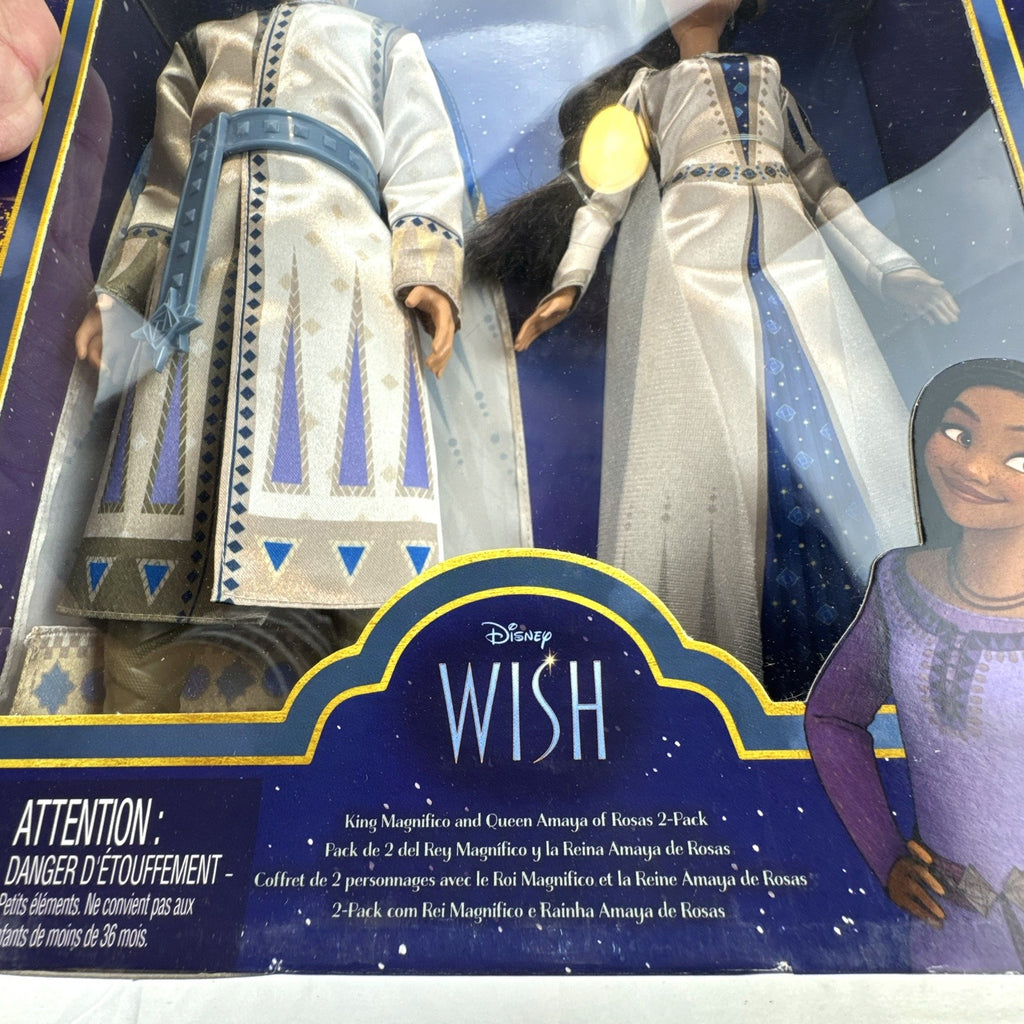 Mattel Disney Wish King Magnifico and Queen Amaya 11-inch fashion doll 2-pack in original packaging