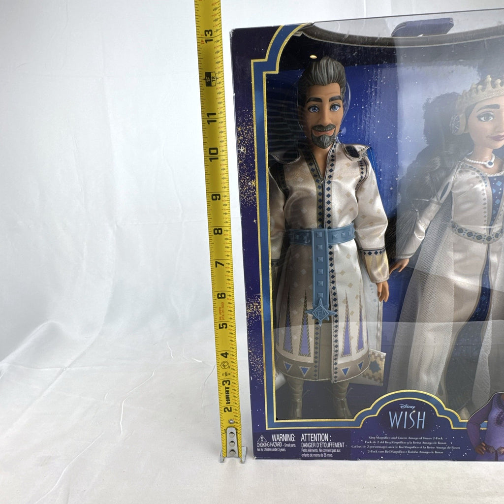 Mattel Disney Wish King Magnifico and Queen Amaya of Rosas 2-pack fashion dolls in original packaging