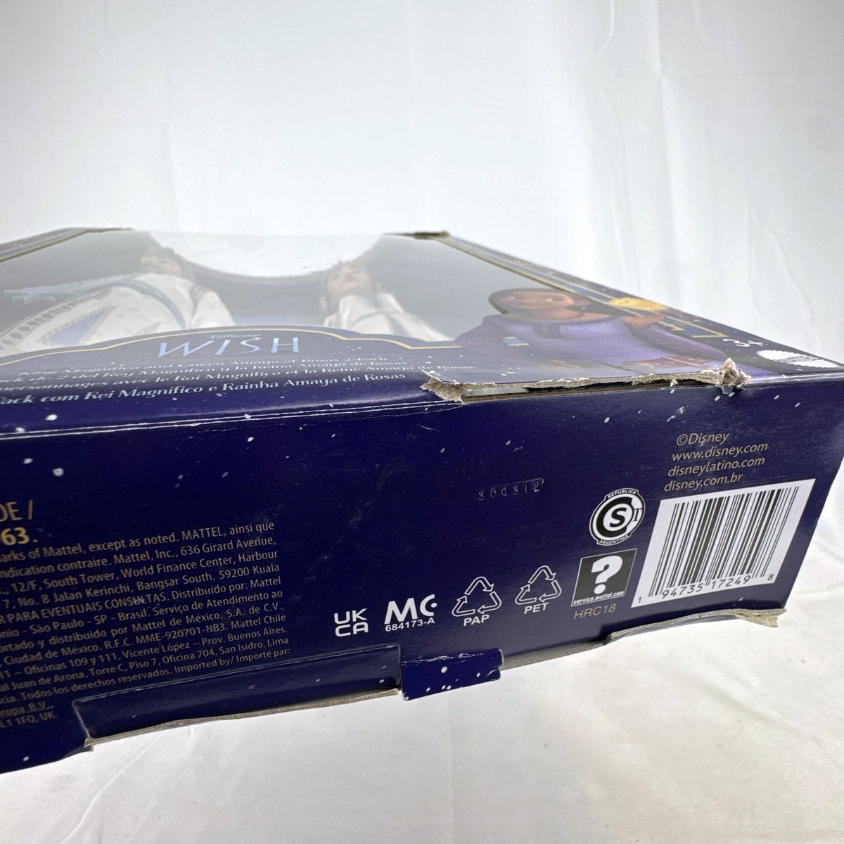 Mattel Disney Wish 12-inch King Magnifico and Queen Amaya fashion doll 2-pack in original packaging