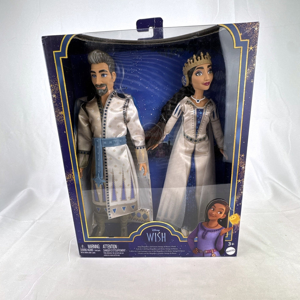 Mattel Disney Wish King Magnifico and Queen Amaya 12-inch fashion doll 2-pack in unopened box