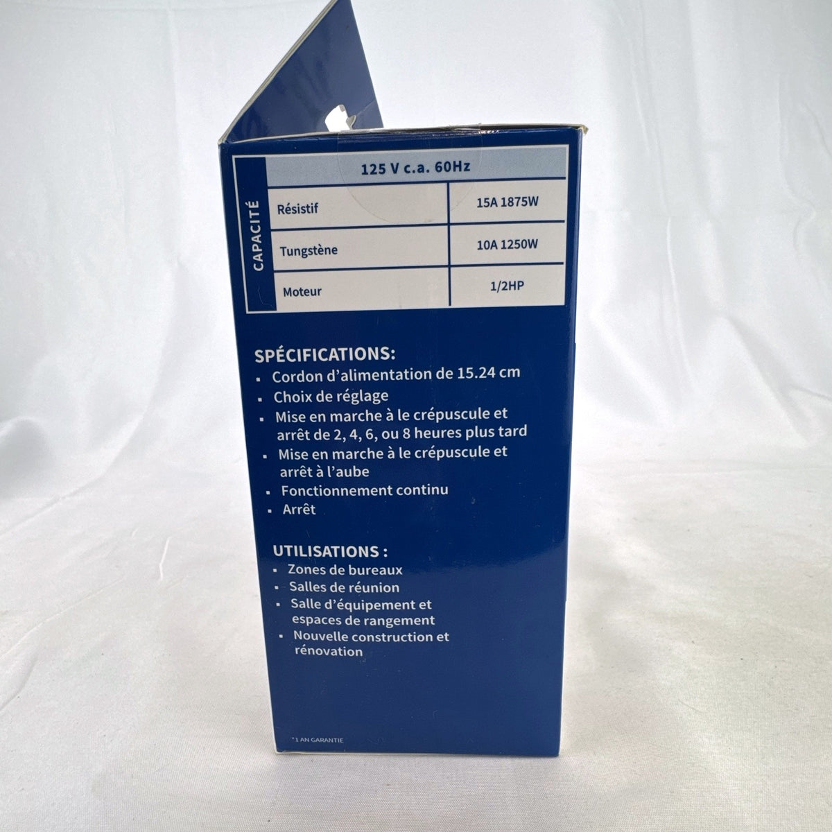 Tork 652B outdoor photocell timer with dual grounded outlets in sealed retail packaging