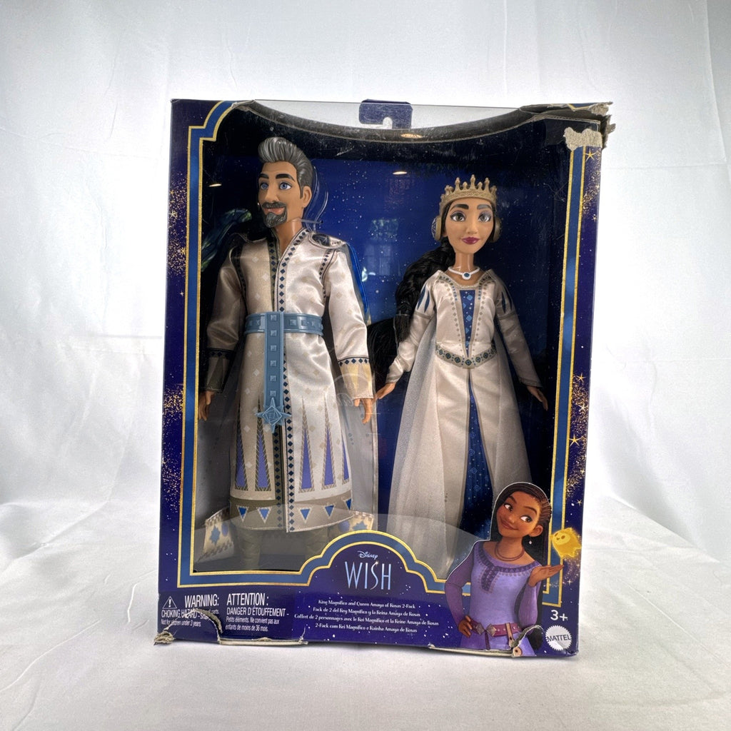 Mattel Disney Wish King Magnifico and Queen Amaya 12-inch fashion doll 2-pack in original packaging
