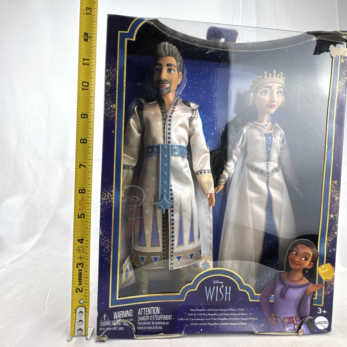 Mattel Disney Wish King Magnifico and Queen Amaya 12-inch fashion doll 2-pack in original packaging