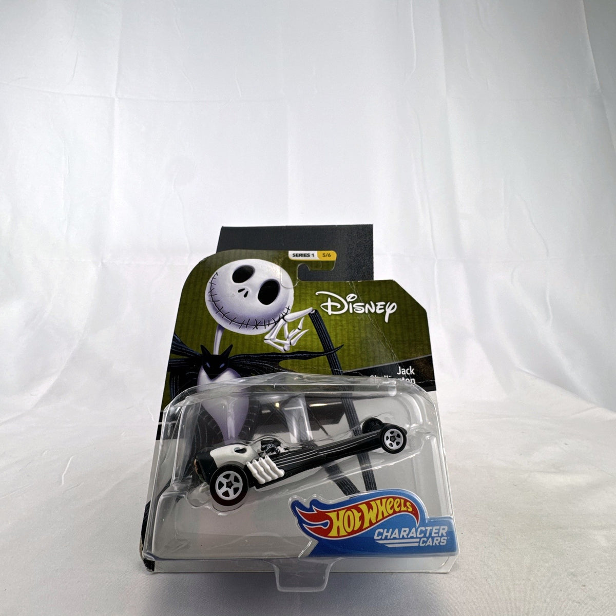 Hot Wheels Disney Character Cars Jack Skellington 1:64 scale diecast car in original packaging