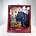 Our Generation Cheerfully Chilly 5-piece winter coat and dress outfit set for 18-inch dolls in packaging