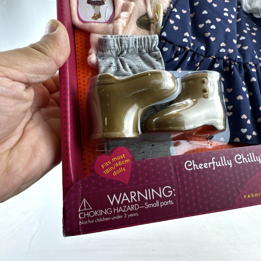 Our Generation Cheerfully Chilly 5-piece winter doll outfit in original box for 18-inch dolls
