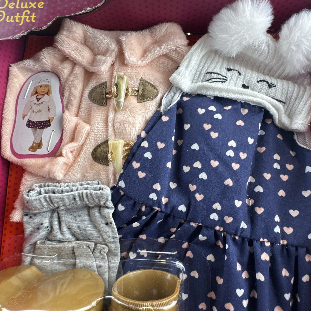 Our Generation Cheerfully Chilly 5-piece winter doll outfit in original box for 18-inch dolls