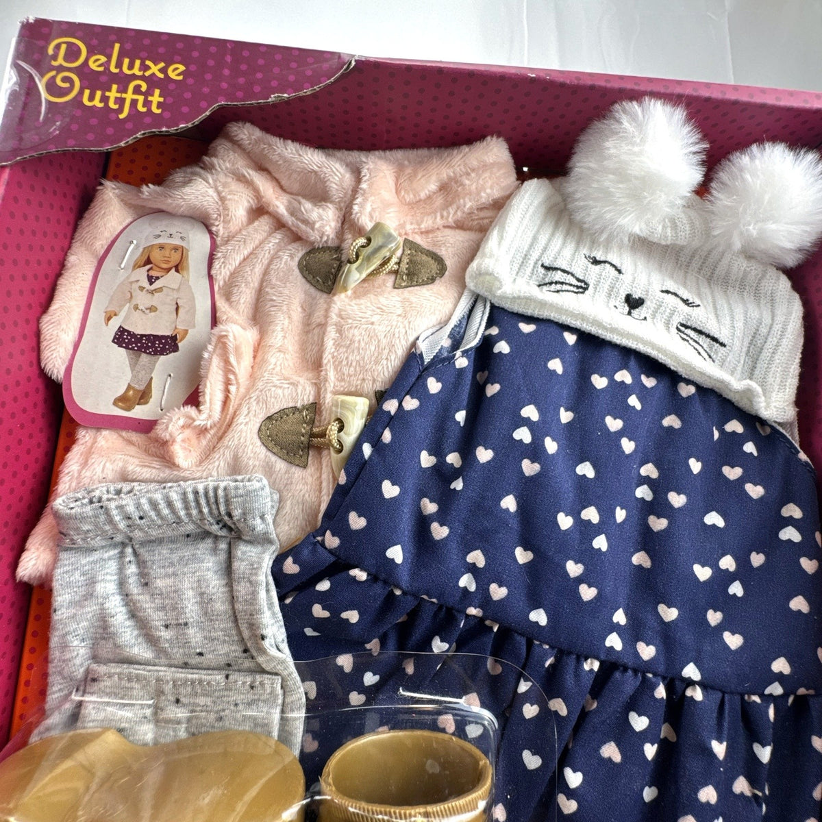 Our Generation Cheerfully Chilly 5-piece winter doll outfit set in original packaging for 18-inch dolls