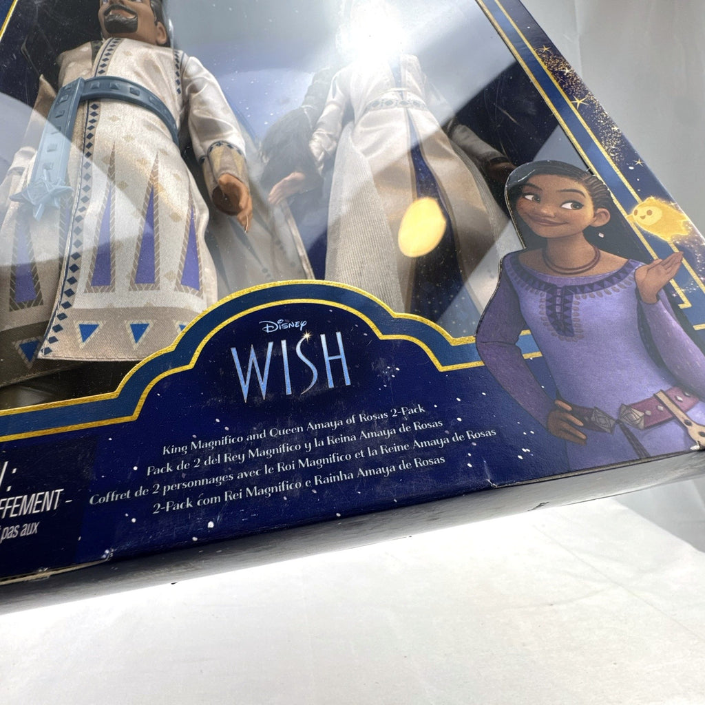 Mattel Disney Wish King Magnifico and Queen Amaya fashion doll 2-pack in original packaging