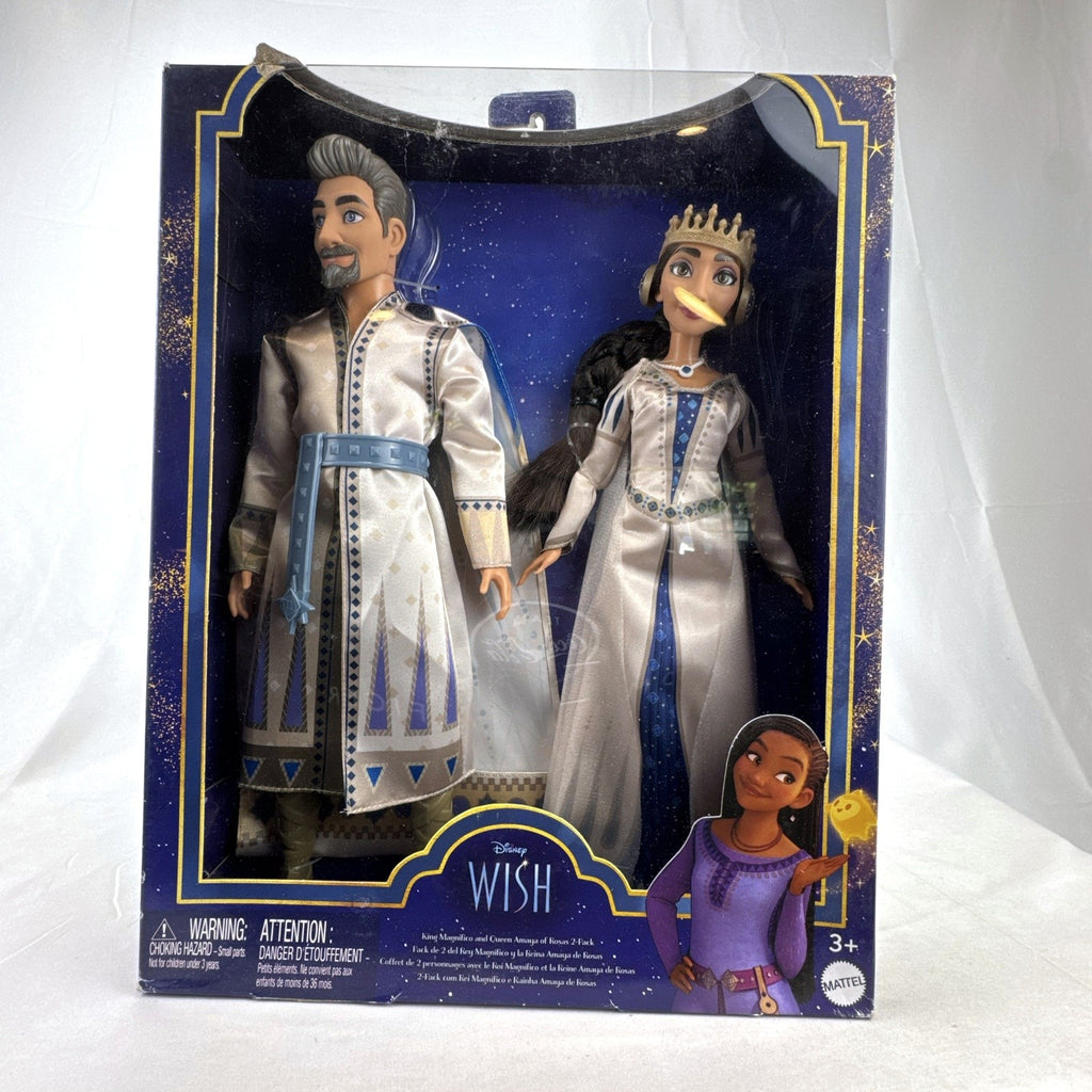 Mattel Disney Wish King Magnifico and Queen Amaya 12-inch fashion doll 2-pack in original packaging