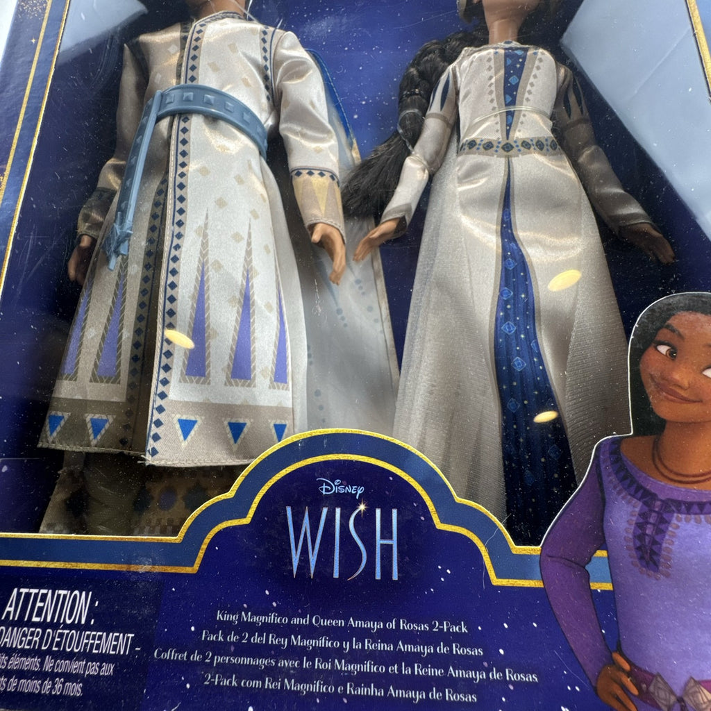 Mattel Disney Wish King Magnifico and Queen Amaya 12-inch fashion doll 2-pack in original packaging