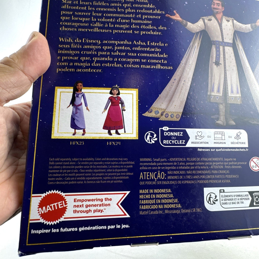 Mattel Disney Wish King Magnifico and Queen Amaya 12-inch fashion doll 2-pack in original packaging