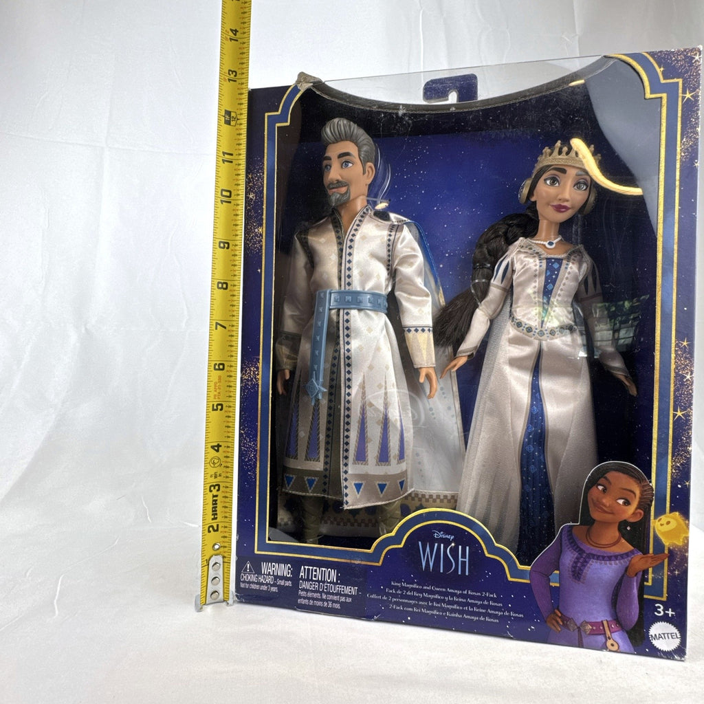 Mattel Disney Wish King Magnifico and Queen Amaya 12-inch fashion doll 2-pack in original packaging