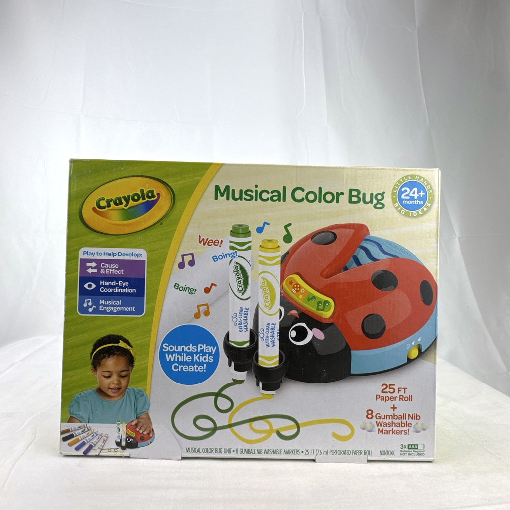 Crayola Musical Color Bug interactive ladybug drawing set in factory sealed box with washable markers