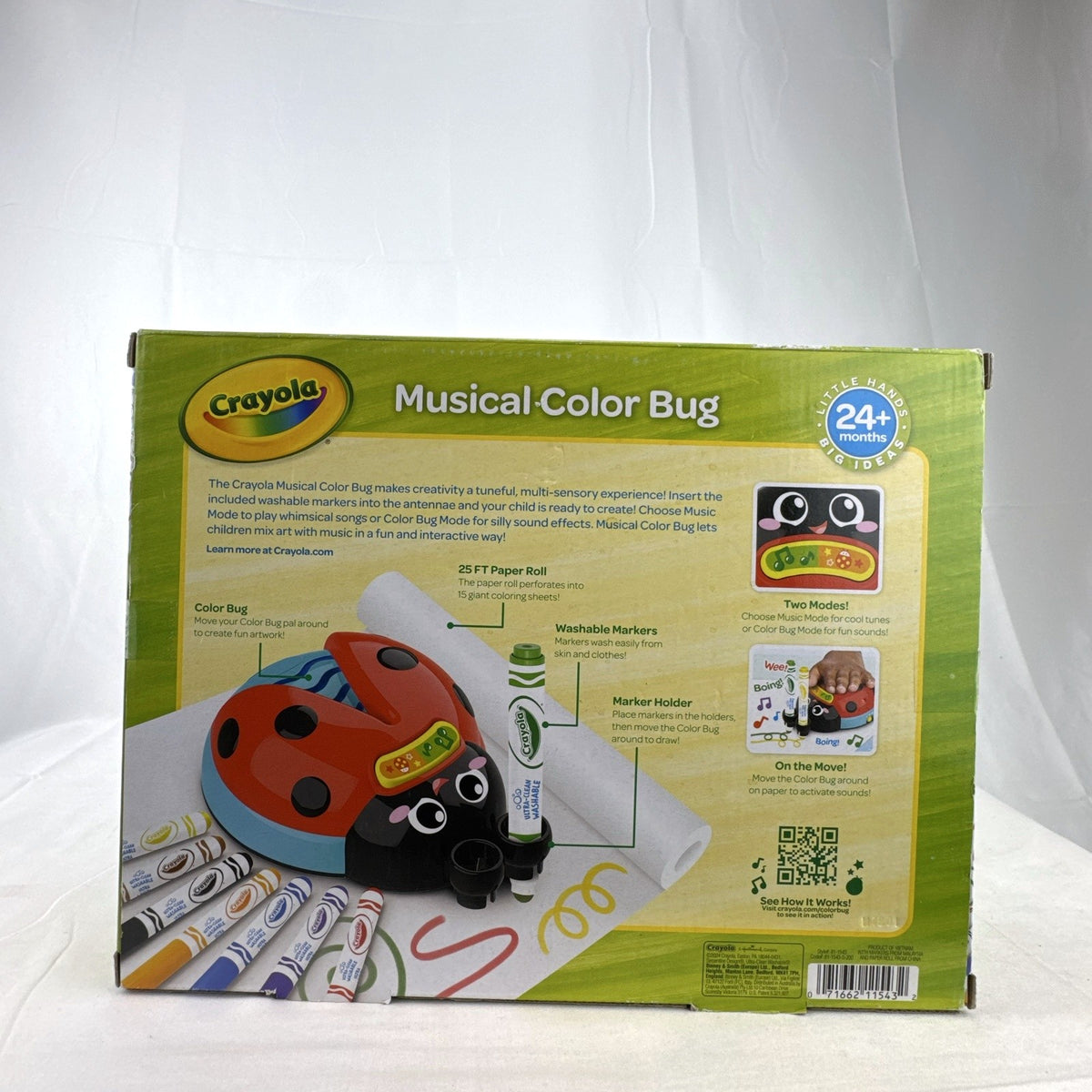 Crayola Musical Color Bug interactive ladybug drawing set in factory sealed box with washable markers