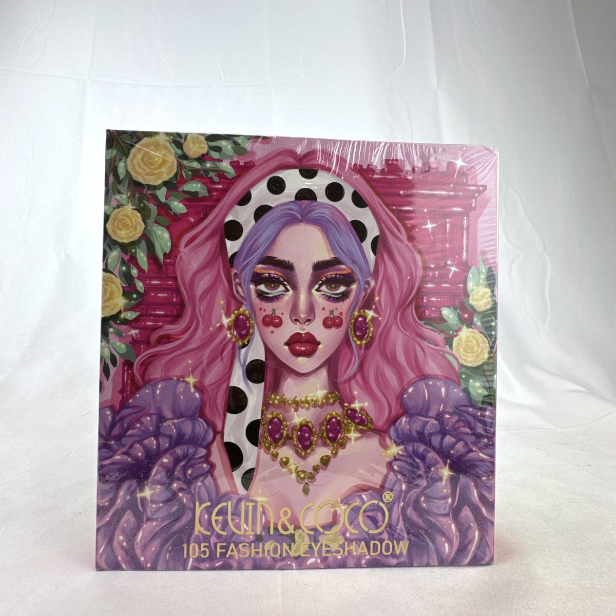 Kevin & Coco 105 colors all-in-one face and eyeshadow palette book sealed in packaging