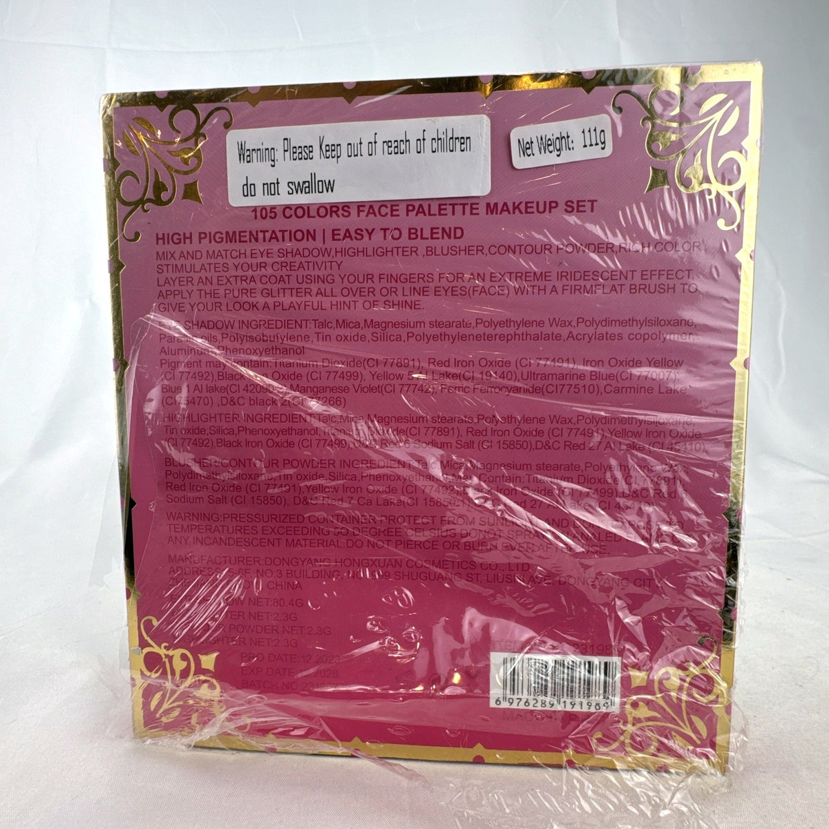 Sealed Kevin & Coco 105-shade book-style makeup palette for eyes, blush, contour, and highlight.