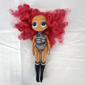 MGA L.O.L. Surprise! O.M.G. Neonlicious 10-inch fashion doll in graphic bodysuit with pink curls