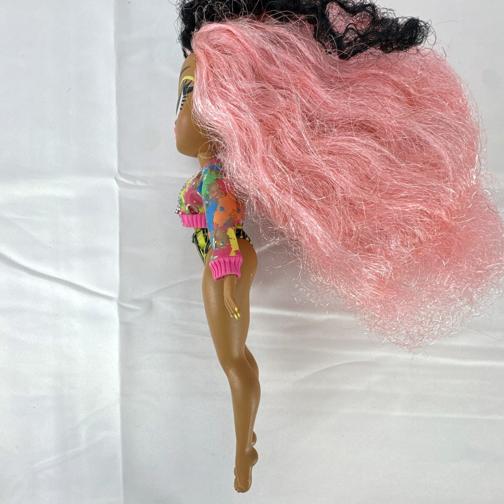 MGA L.O.L. Surprise! O.M.G. Neonlicious fashion doll with crimped pink hair and cropped jacket