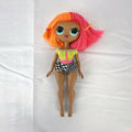 MGA L.O.L. Surprise! O.M.G. Neonlicious 10-inch swim fashion doll with two-tone neon crimped hair