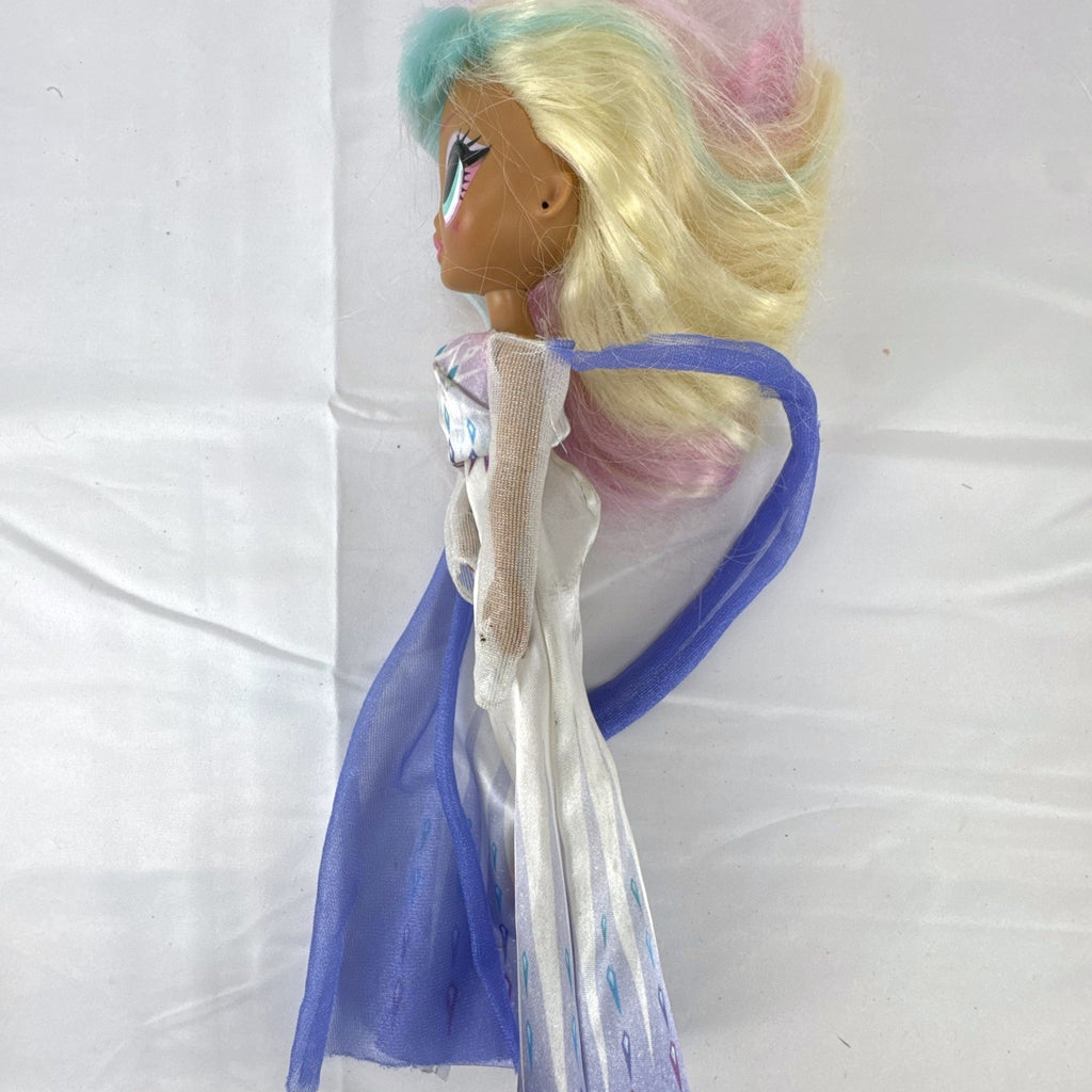 MGA Entertainment LOL Surprise OMG Candylicious doll wearing a Disney Frozen Elsa gown