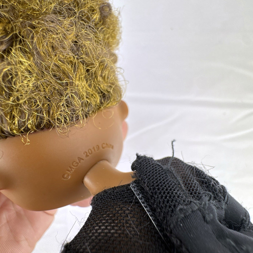 MGA Entertainment L.O.L. Surprise! O.M.G. Series 1 Royal Bee fashion doll with curly afro in black bodysuit