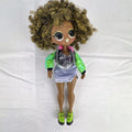 MGA Entertainment LOL Surprise OMG Royal Bee 10-inch doll in metallic outfit with lime green platform shoes