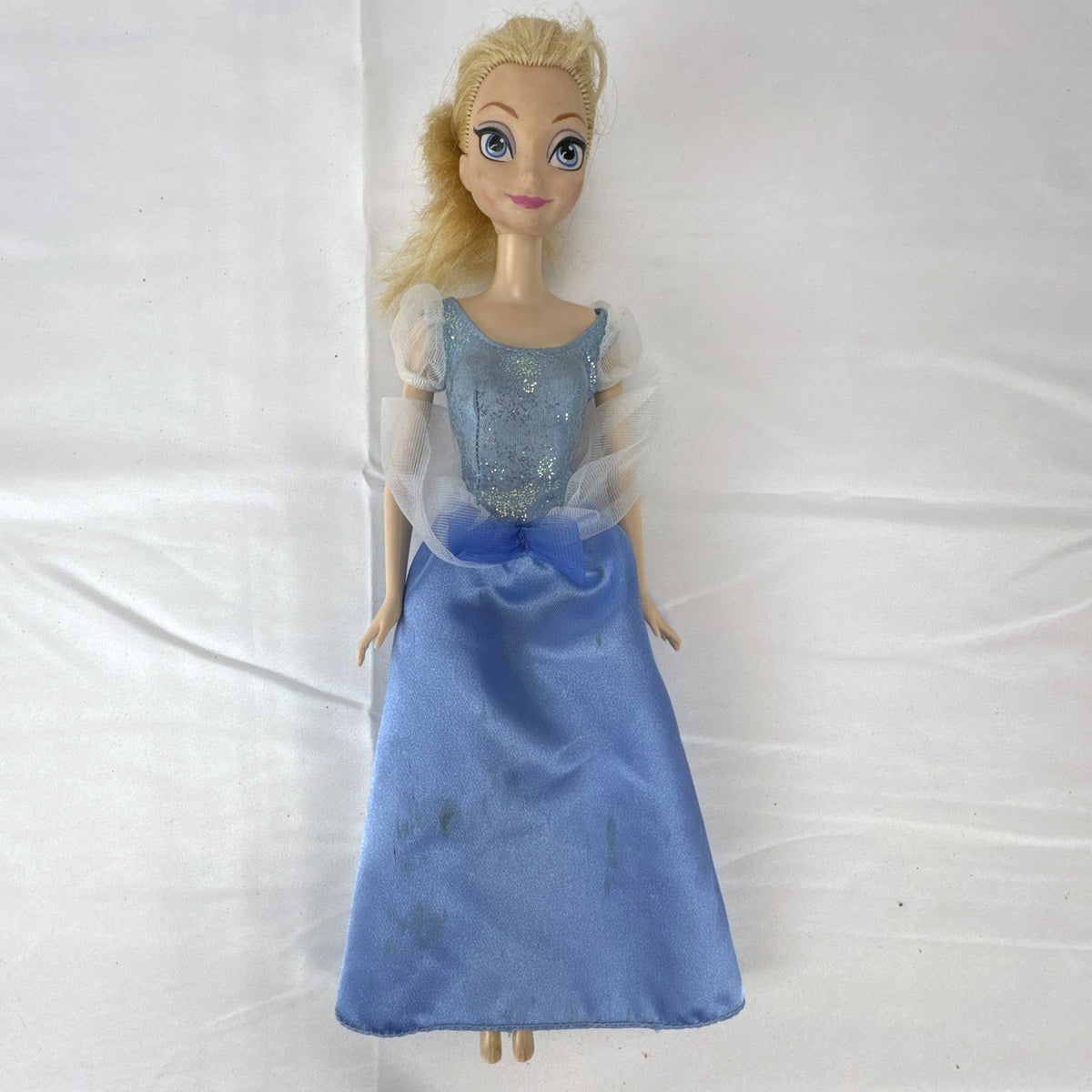 Mattel Disney Princess Cinderella 11.5-inch fashion doll in blue sparkle ballgown