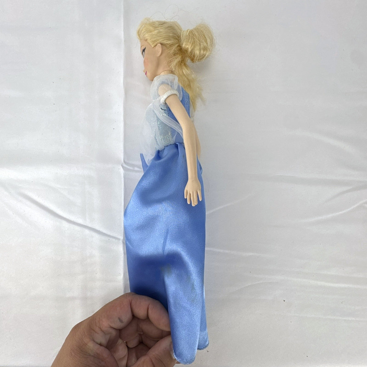 Mattel Disney Princess Cinderella 11.5-inch fashion doll in blue sparkle ballgown