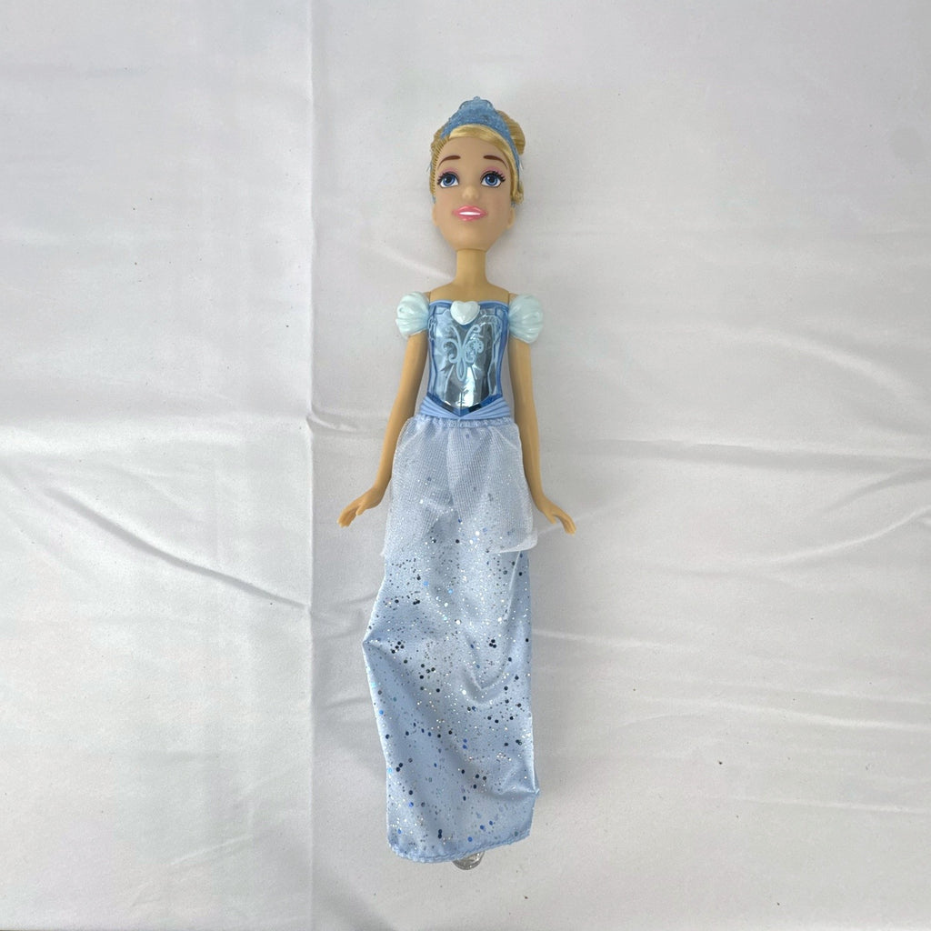 Disney Cinderella 11-inch fashion doll in molded blue bodice and glitter ballgown skirt