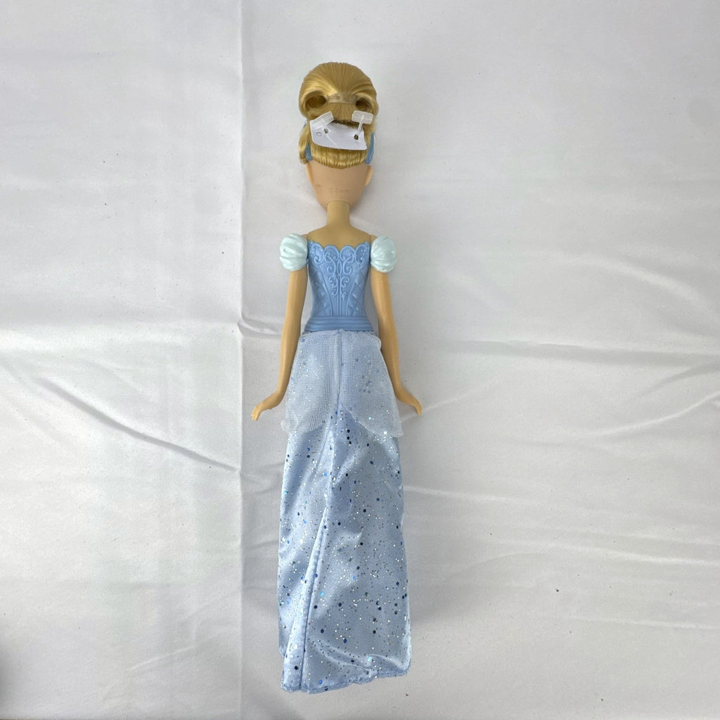 Disney Cinderella 11-inch fashion doll in molded blue bodice and glitter ballgown skirt