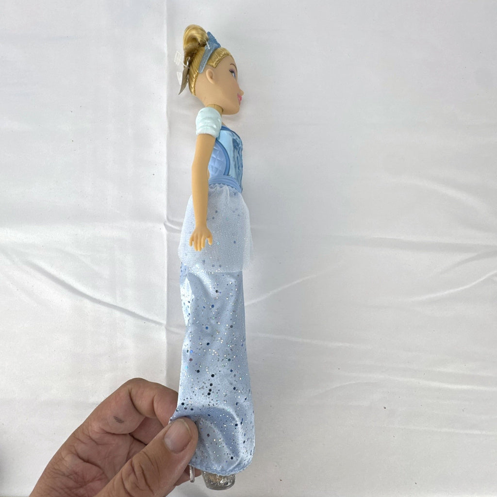 Disney Cinderella 11-inch fashion doll in molded blue bodice and glitter ballgown skirt