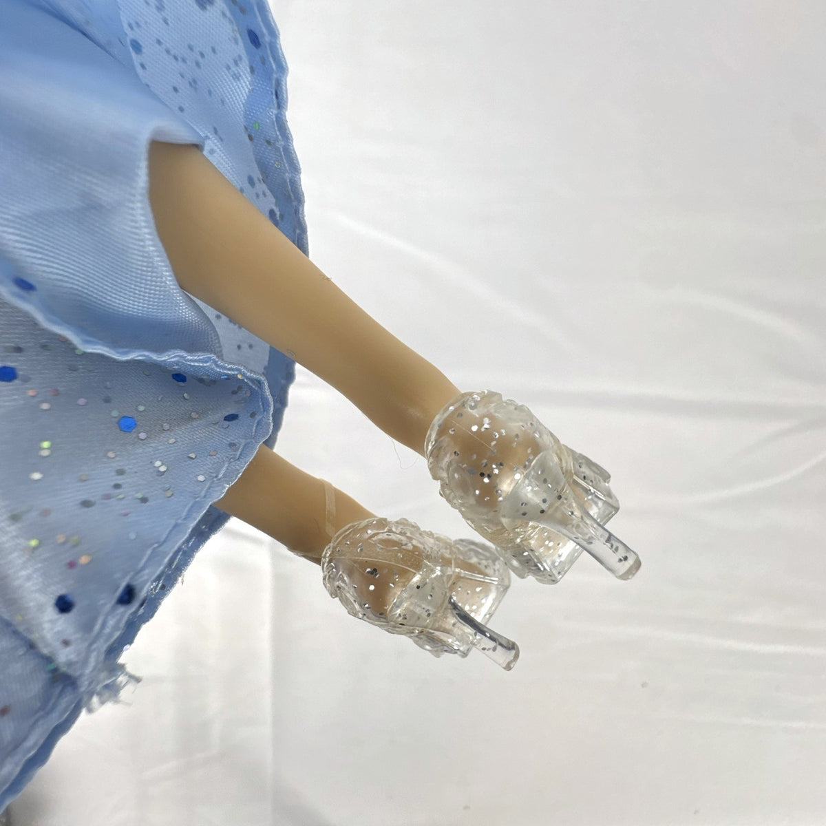 Disney Cinderella 11-inch fashion doll in molded blue bodice and glitter ballgown skirt