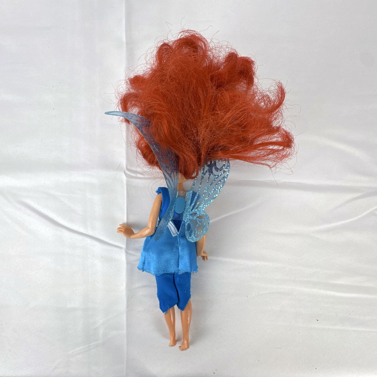 JAKKS Pacific Disney Fairies Rosetta 9-inch garden fairy doll in blue tunic with red hair and fairy wings
