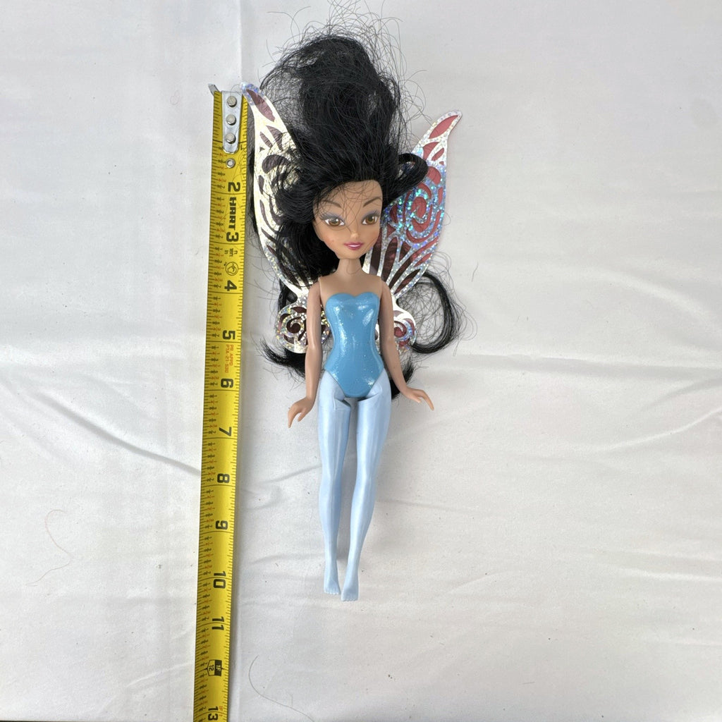 Playmates Disney Fairies Silvermist 9-inch doll with molded blue outfit and holographic wings