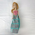 Mattel Disney Frozen 11-inch Princess Anna doll in pink and teal glitter dress with braided hair