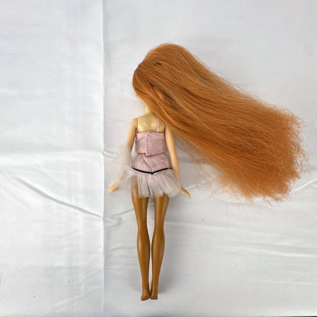 Disney Frozen 11-inch Anna fashion doll with auburn hair in a pink ballerina tutu