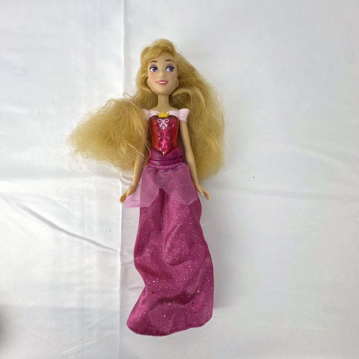 Mattel Disney Princess Aurora 11-inch fashion doll in pink sparkle gown with blonde hair
