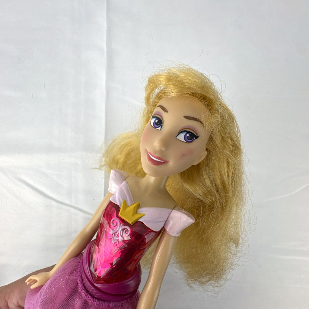 Mattel Disney Princess Aurora 11-inch fashion doll in pink sparkle gown with blonde hair