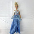 Mattel Barbie doll from 2009 in a blue princess ball gown with blonde updo