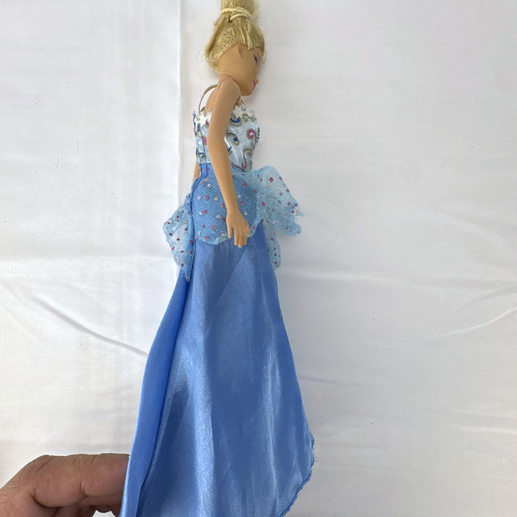Mattel Barbie doll from 2009 in a blue princess ball gown with blonde updo