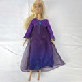 Mattel My First Barbie 14-inch blonde preschool doll wearing a sparkly purple gown