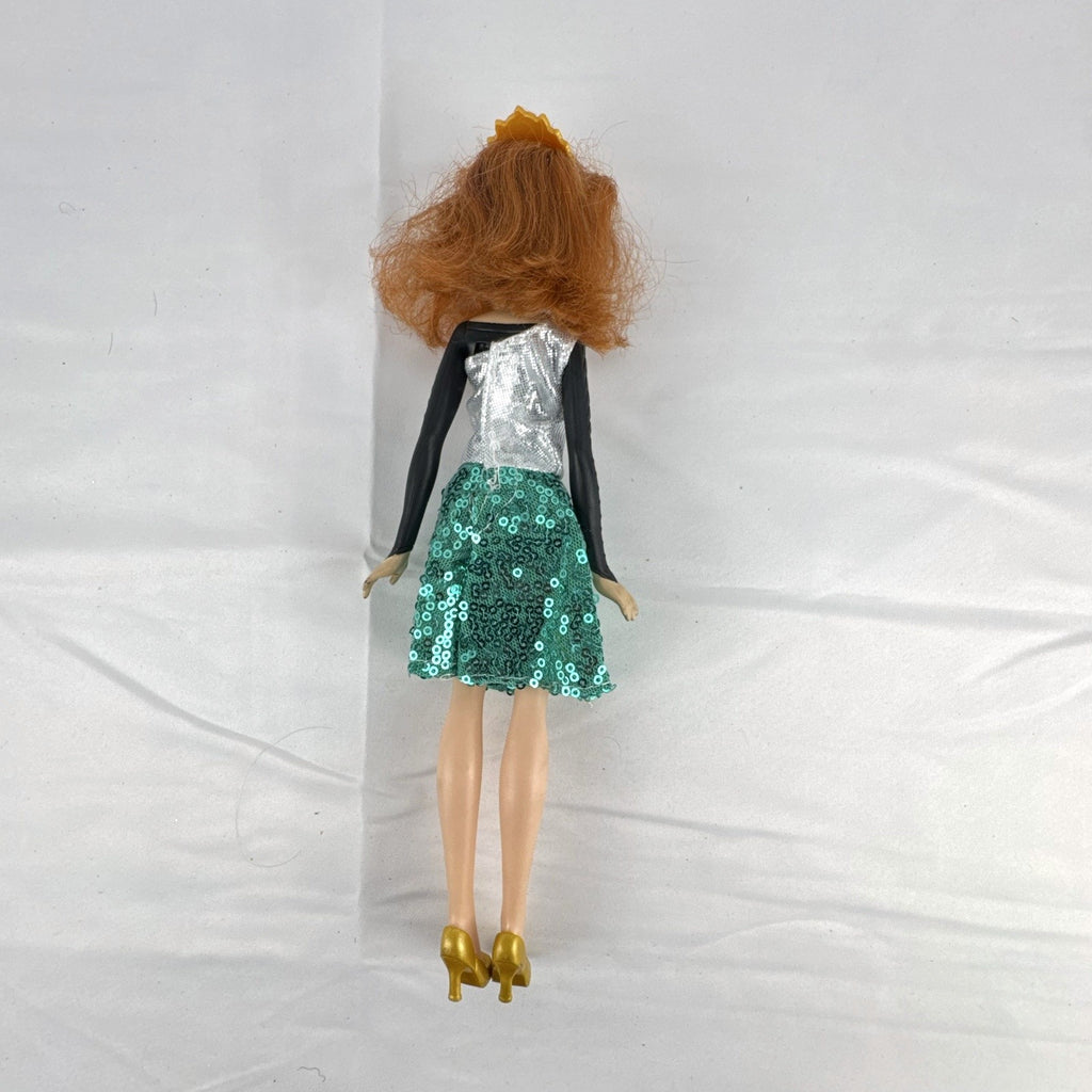 Hasbro Disney Frozen Style Series 11-inch Anna doll wearing a sequin dress and gold heels