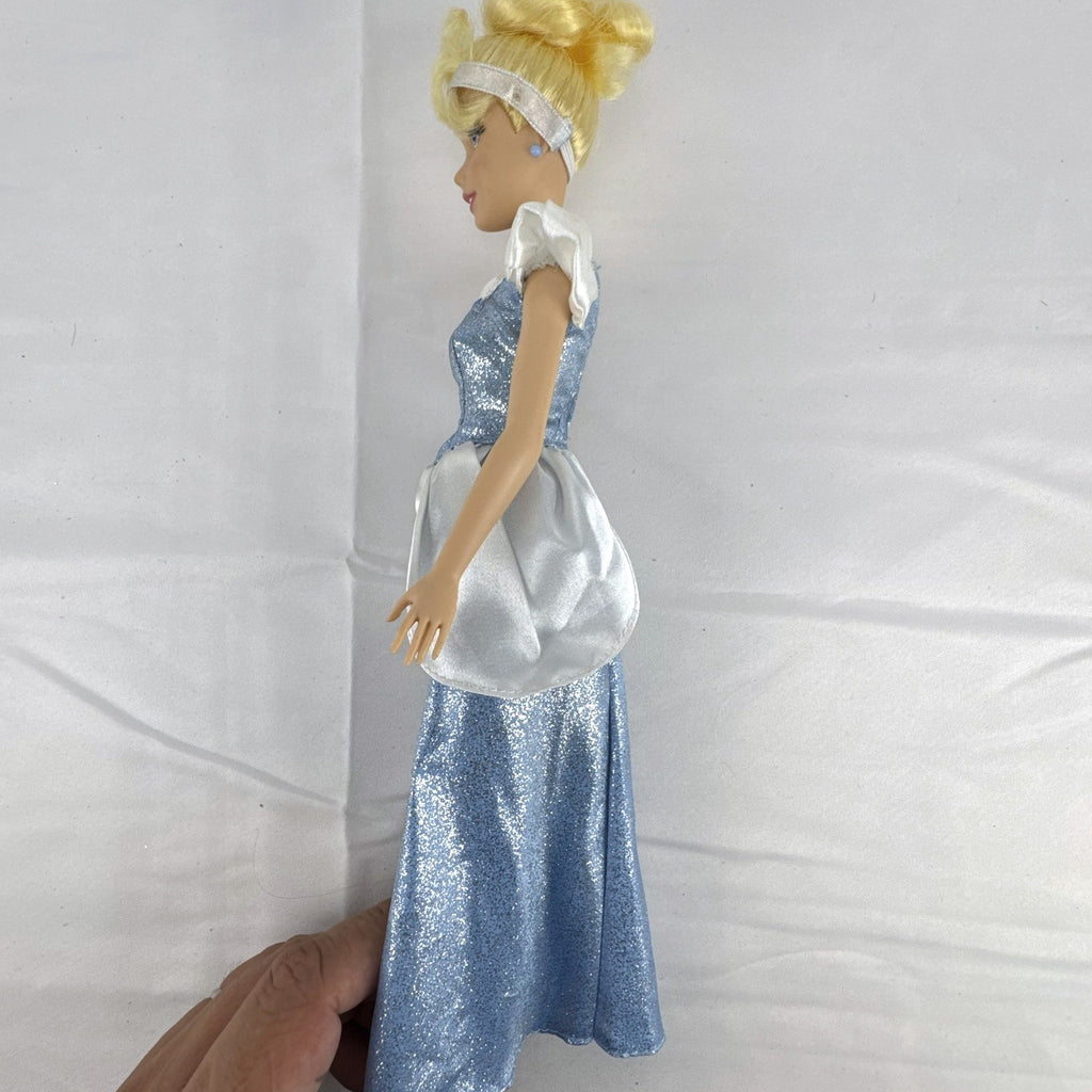 Disney Princess Cinderella 11.5-inch fashion doll in sparkling blue ball gown with blonde updo