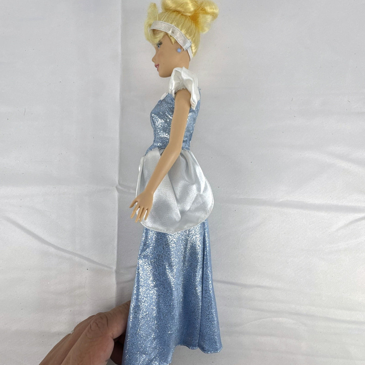 Disney Princess Cinderella 11.5-inch fashion doll in sparkling blue ball gown with blonde updo