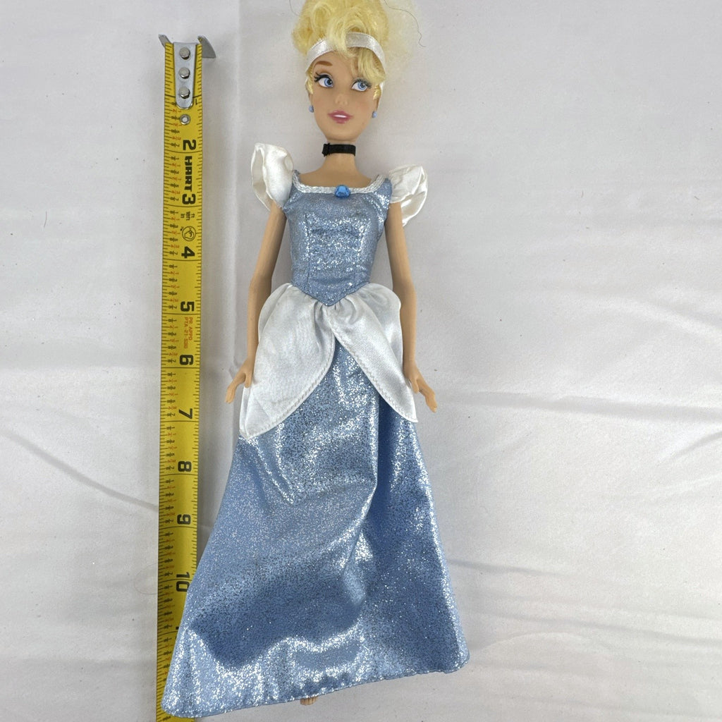 Disney Princess Cinderella 11.5-inch fashion doll in sparkling blue ball gown with blonde updo