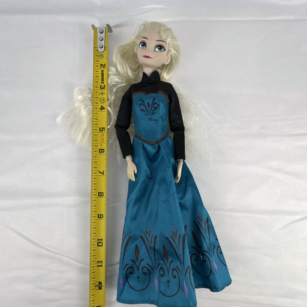 Disney Store 12-inch Elsa Classic Doll in green coronation gown with blonde hair