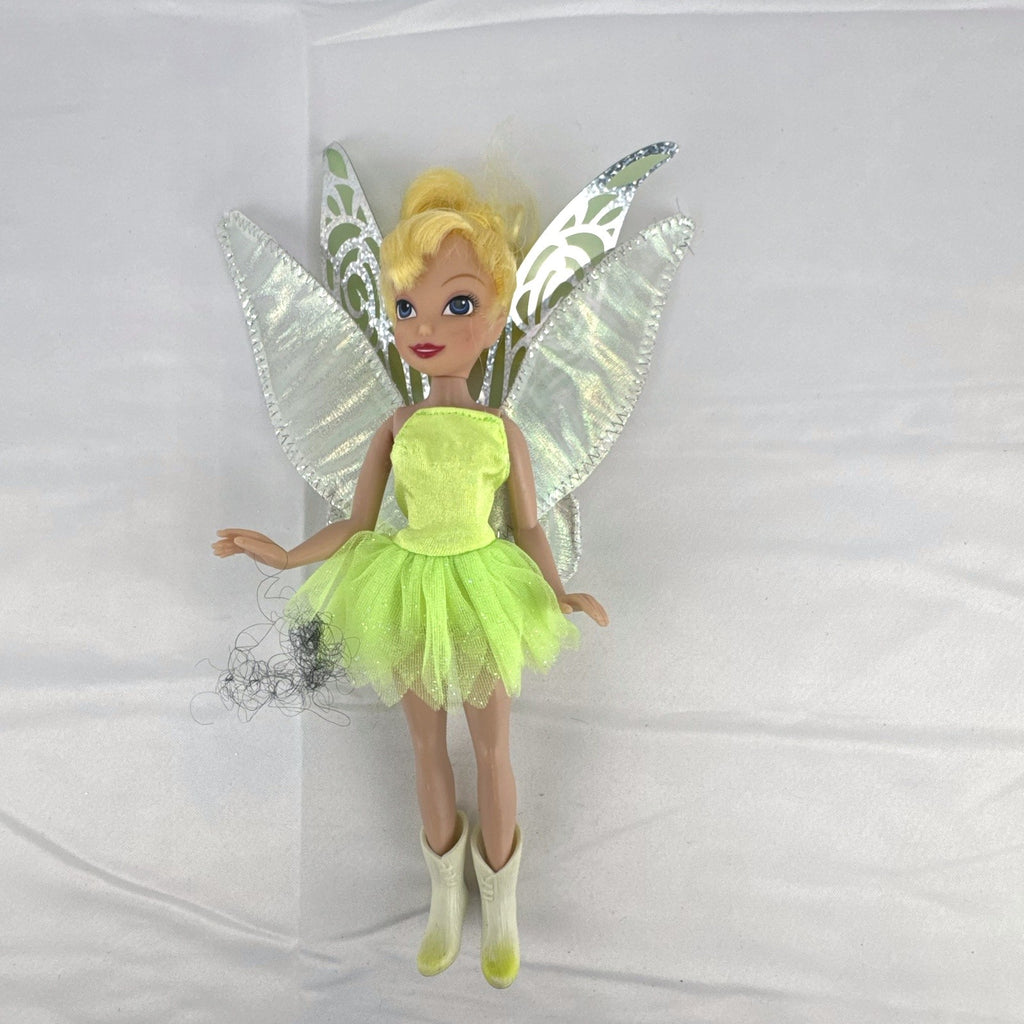 Disney Store 9-inch Tinker Bell doll in green dress with iridescent fairy wings