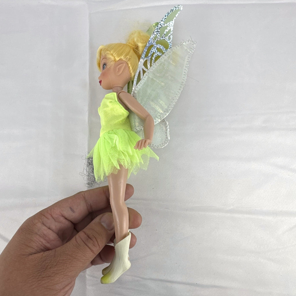 Disney Store 9-inch Tinker Bell doll in green dress with iridescent fairy wings