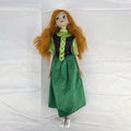 Disney Store Princess Anna 11-inch articulated fashion doll in green coronation dress and white shoes.